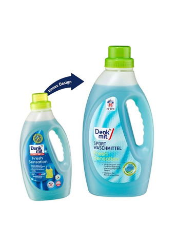 Гель для стирки спортивной одежды Fresh Sensation, 1,5 л, 35 стирок Denkmit (350893260)