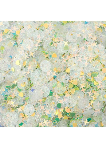 Мини блестки разной формы – 500 г зеленый микс Plus-plus (354794943)