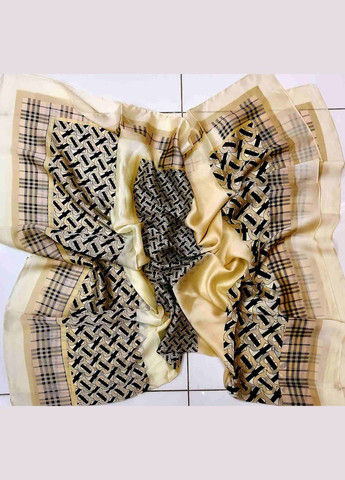 Шелковый шарф палантин Клетка No Brand Барбара (327419625)