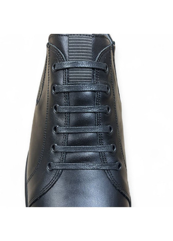 Черные мужские кожанные туфли (31 см) черные (1398) Maxus