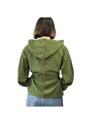 Зелена демісезонна вітрівка SHEIN