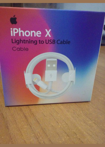 Кабель оригинальный iPhone 5 6 7 8 X Apple Lightning to Usb Cable MD818ZM/A Foxconn (279827325)