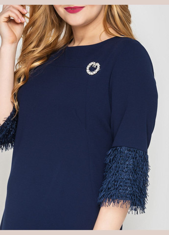 Синее вечернее платье тереза 56 синее 0250 Vlavi