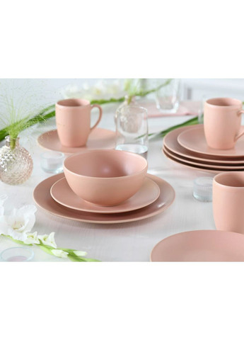 Набор посуды 5 предметов на 1 персону серия Soft Touch Peach персиковый CreaTable Amazon (366453975)