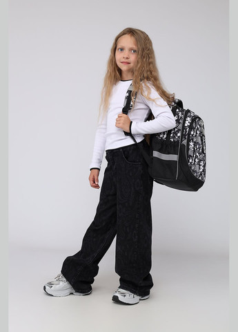Джинси wide leg для дівчинки колір чорний CB-00282010 Yuki (347586009)