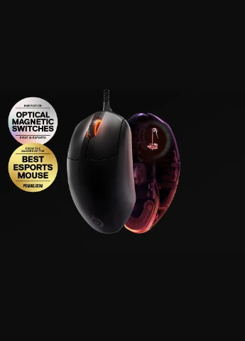 Мишка Prime+ Gaming Mouse, RGB, 18000dpi., 5кн., OLED-екран, чорна SteelSeries (314777872)