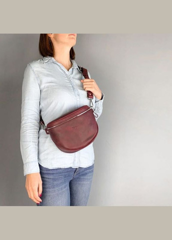 Сумка жіноча шкіряна через плече Vacation бордова The Wings (302007380)