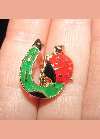 Брошь на удачу подковая божья коровка, 5535 Fashion Jewelry (336950283)