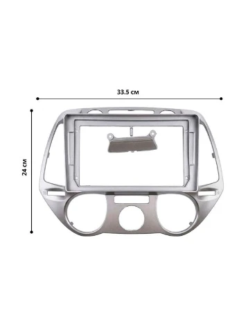 Переходная рамка Hyundai i20 2009-2012 Manual AC (7377) 9" Lesko (394186763)