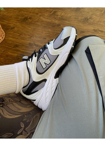 КРОССОВКИ ЖЕНСКИЕ NEW BALANCE 530 GREY BLACK НЬЮ БЕЛАНС 530 No Brand серые демисезоны (367175494)