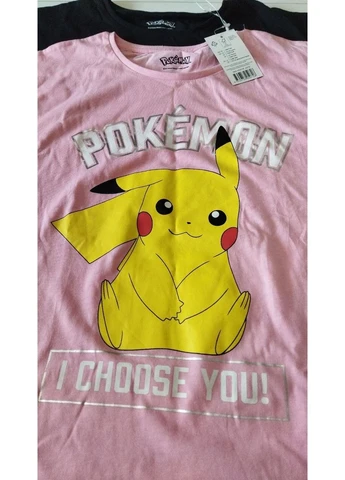 Чорна футболка для дівчинки комплект з 2шт. 158-164 Pokemon