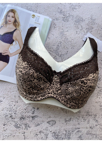 Коричневий бюстгальтер без поролону на чашку g коричневий Lanny Mode