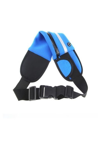 Сумка для бега на пояс RunningBag влагостойкая Голубая (735229443) No Brand (329443882)