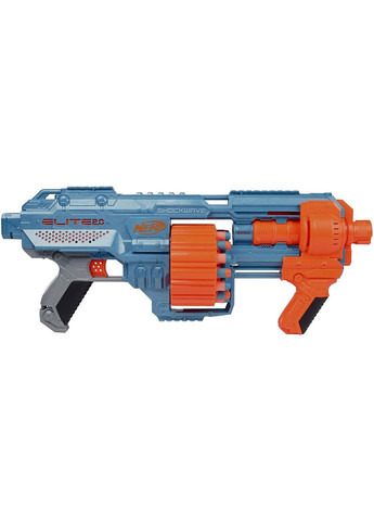 Бластер Nerf Elite 2.0 Shockwave RD-15. Нерф Элит Шоквейв. Помповый бластер с барабаном на 15 стрел. Hasbro (365251425)