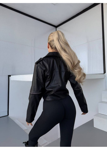 Чорна демісезонна косуха стильна жіноча косуха Style Point