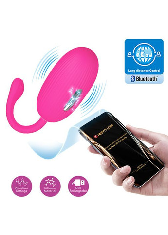 Віброяйце - Pretty Love Doreen Electric Shock Egg Pink (App) Drive LyBaile (322535881)