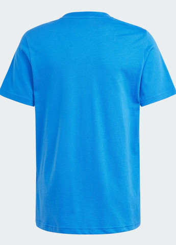 Синя демісезонна футболка italy kids adidas