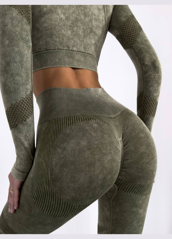 Жіночий фітнес оливковий No Brand костюм (322054933)