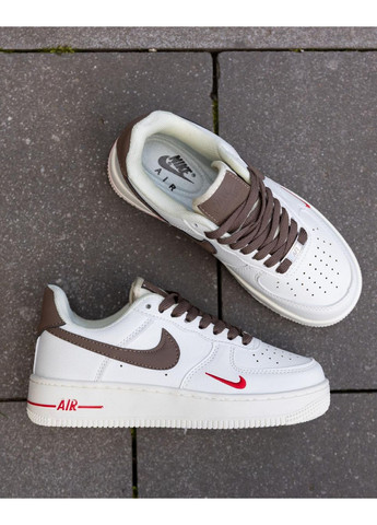 Білі Осінні кросівки чоловічі nike air force 1 low ‘07 essenti mocco найк аір форс 1 преміум No Brand