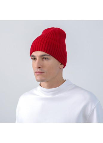Шапка біні чоловіча вовна червона FREDERICK 225-299 LuckyLOOK 225-299M (367992034)