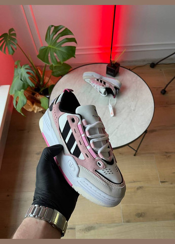 Комбіновані всесезонні кросівки Vakko Adidas Adi2000 White Beige Pink