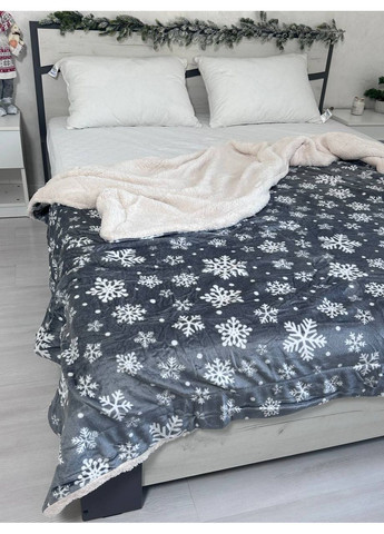 Новогодний плед евро на овчине Vishnya (372113112)