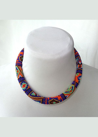 Жгут из бисера ручной работы этническое украшение на шею "Золото Инков" No Brand (358224242)