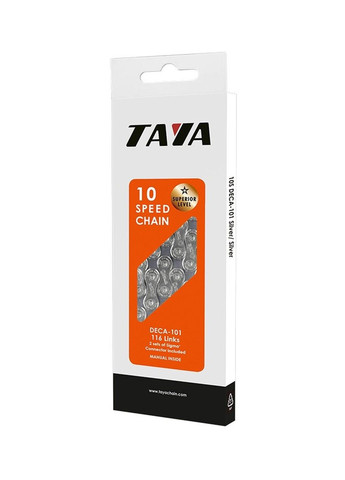 Ланцюг DECA-101 10 швидкостей 116L сріблястий TAYA (362946581)