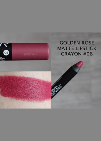 Матова помада-олівець для губ Matte Lipstick Crayon 8 GOLDEN ROSE (302490366)