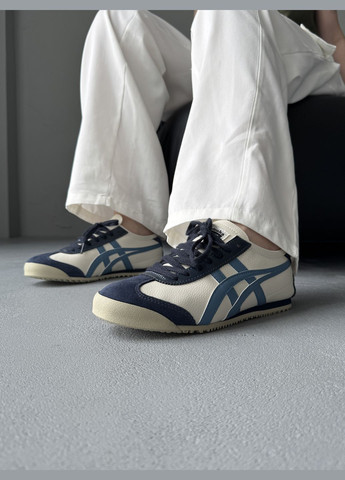 Кроссовки женские Asics Onitsuka Tiger Mexico Beige Blue | Асикс Онитсука Тайгер бежевые No Brand бежевые демисезоны (342717929)