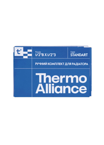 Комплект кранов радиаторных Standart 1/2"ВН угловой Thermo Alliance TAS232W15 (341326826)