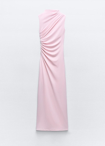 Світло-рожева святковий сукня Zara однотонна
