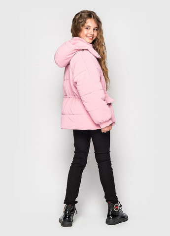 Комбинированная зимняя куртка розовый Cvetkov Айша