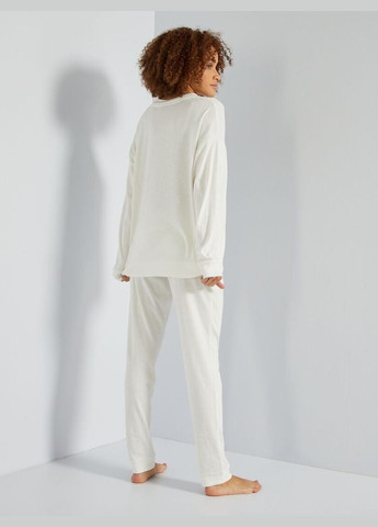Молочная всесезон пижама (комплект),молочный с принтом, Kiabi