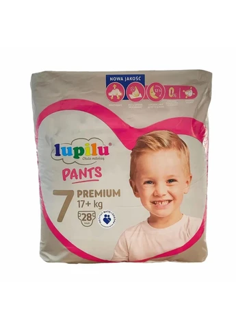 Подгузники-трусики Premium 7 (17+ кг) 28 штук pants Lupilu (395427643)