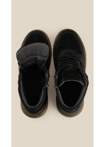 Черные кеды мужские mbs02304 черный shop (2888000013057) LAWA