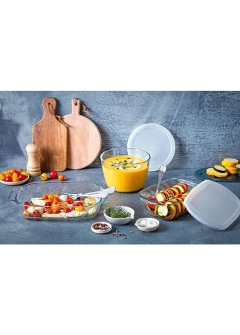 Форма боросилікатне скло 35х23х6 см прозора Pyrex (386698720)