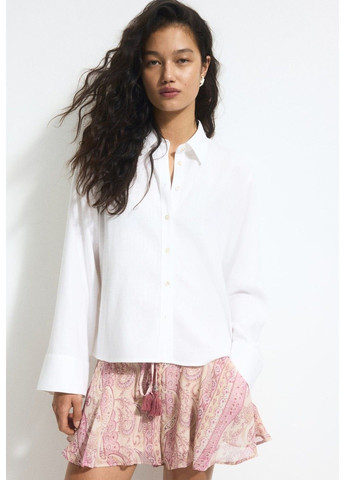 Белая повседневный рубашка H&M