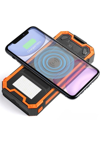 Зовнішній водонепроникний повербанк Solar Power Bank 50000 мА/год із ліхтарем (2104618804) No Brand (370605113)