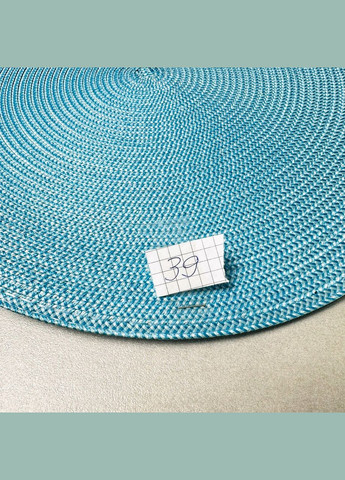 Кругла сервірувальна серветка з ПВХ 38 см Блакитна (К-39) Hell (303211248)