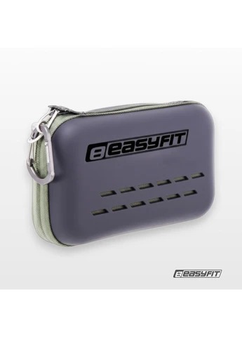 Спортивний рушник RoyalWing 140х60 см з мікрофібри + кейс EasyFit сірий