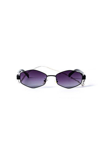Солнцезащитные очки с поляризацией и цепочкой Геометрия женские 389-151 LuckyLOOK (291886031)