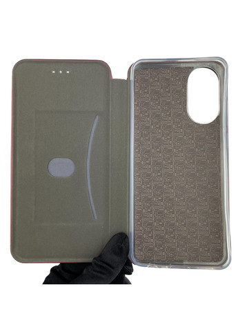 Чохол-книжка для A78 4G з підставкою на оппо а78 4г бордова gd1 Oppo (366021558)