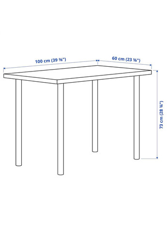Стіл ІКЕА LINNMON / ADILS 100х60 см (s29932181) IKEA (278407945)