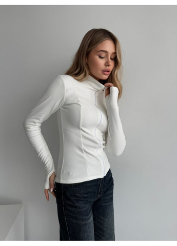 Женская теплая кофта на молочном цвете 35591 No Brand (365769416)