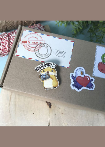 Значок из дерева "Улыбочку" Cozy-Up (291162399)