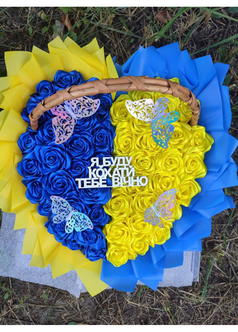 Букет з атласних стрічок No Brand (368672394)