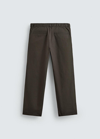 Коричневые повседневный демисезонные брюки Zara