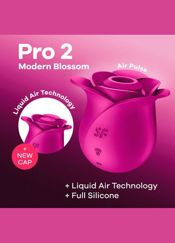 Вакуумний кліторальний стимулятор Pro 2 Modern Blossom, технологія Liquid Air Satisfyer (304996184)