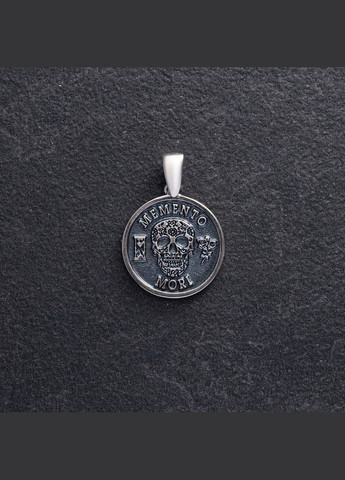 Срібний кулон Memento mori 133134 Oniks (276000933)